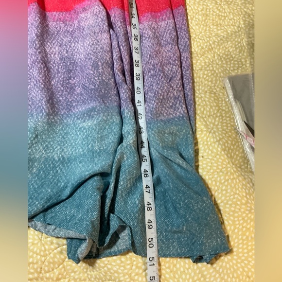 EUC Anthropologie Carla Weeks Setting Sun Maxi Dress Medium - Picture 10 of 13